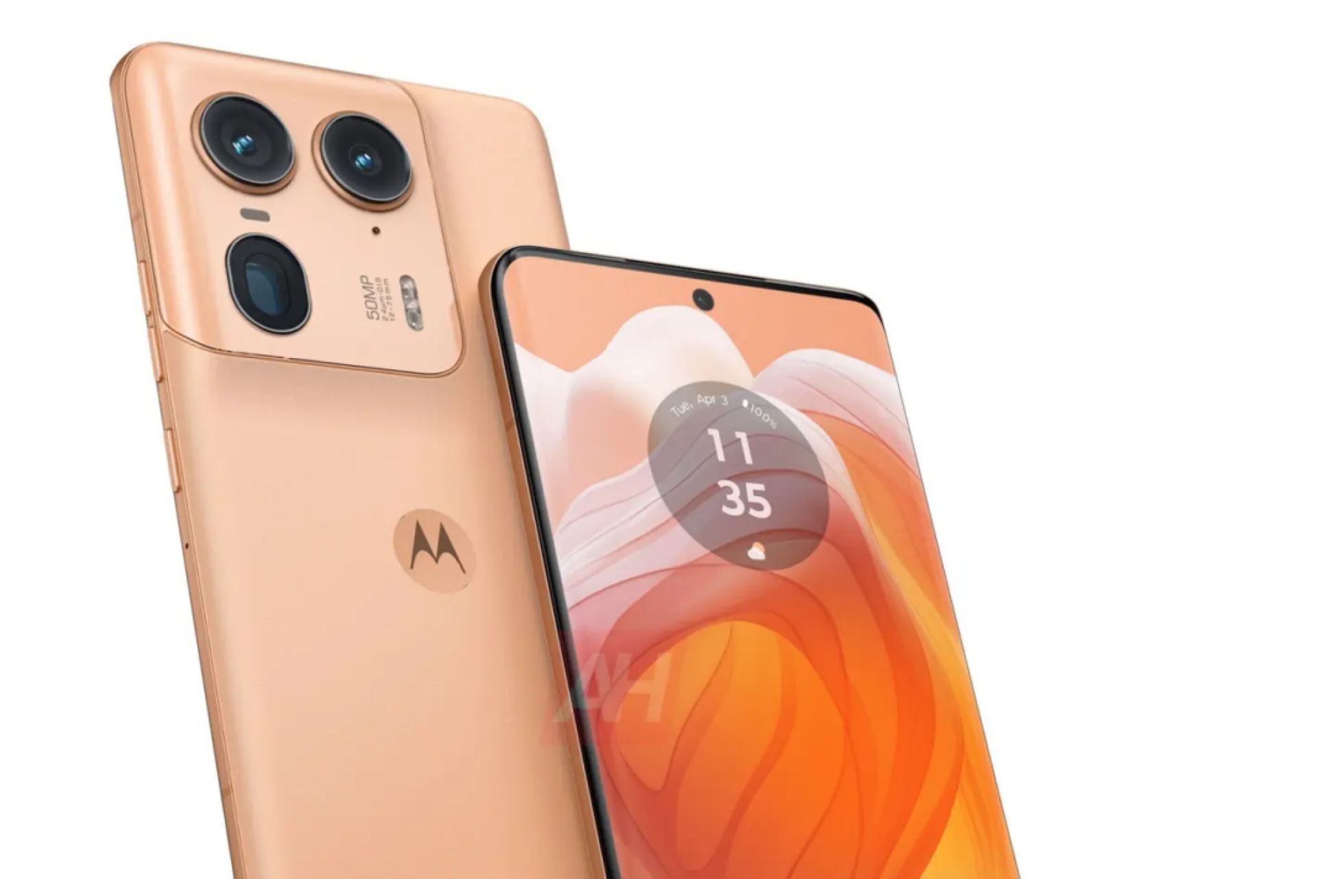 رنگ هلویی گوشی موتورولا اج ۵۰ اولترا