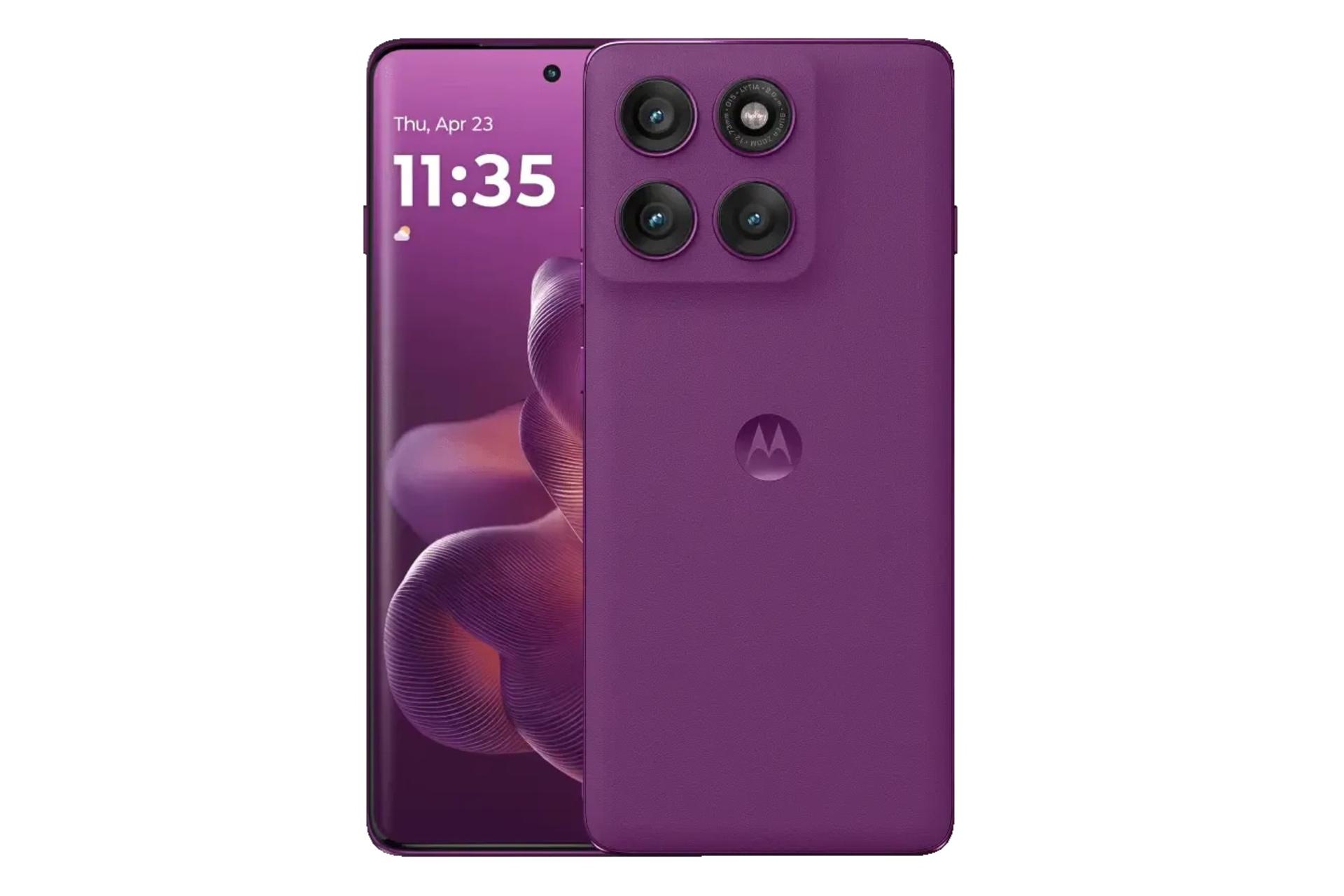 پنل جلو و پشت گوشی موبایل اج 60 پرو بنفش / Motorola Edge 60 Pro