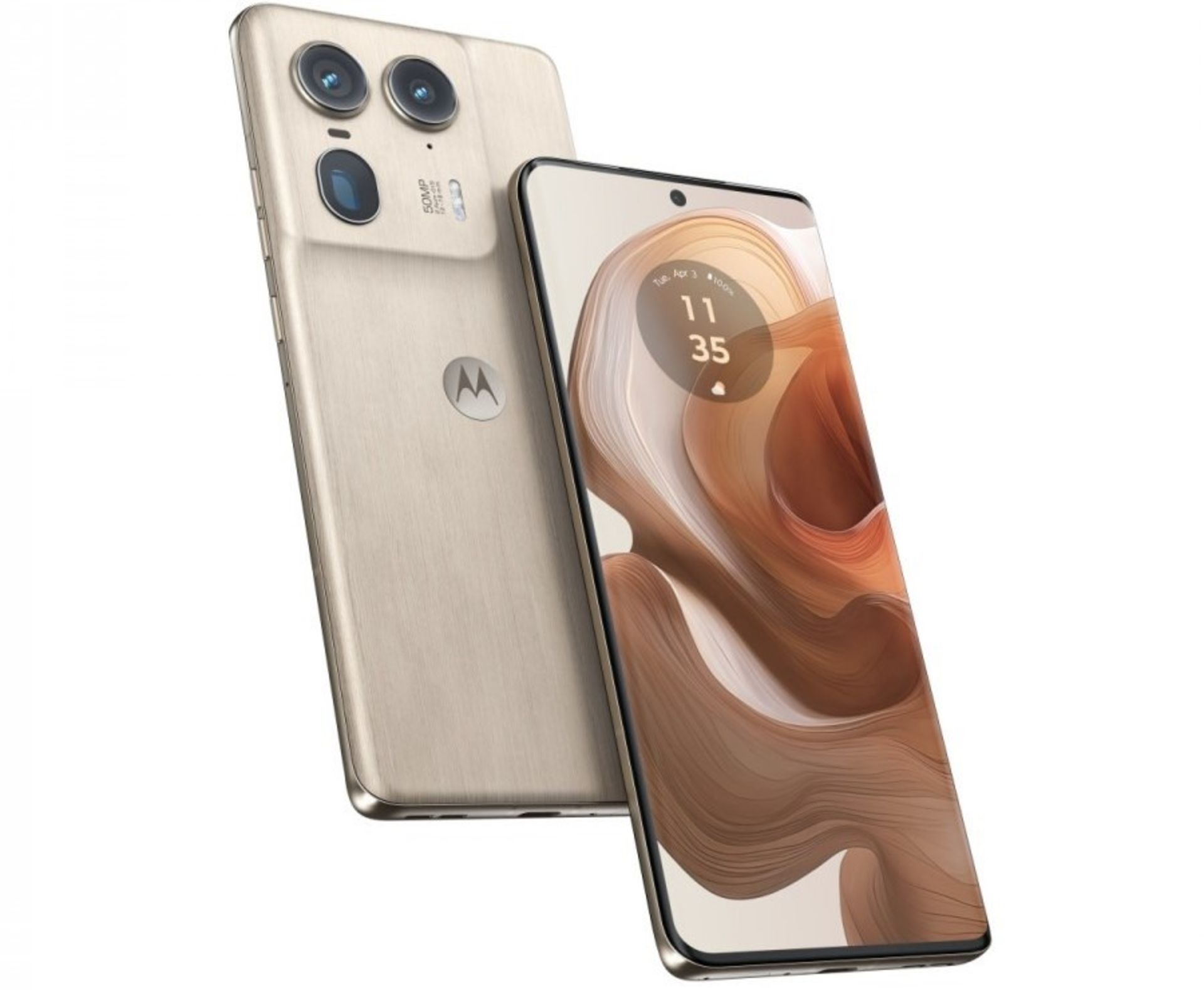 پنل پشتی و جلویی گوشی موتورولا اج ۵۰ اولترا رنگ نقره‌ای