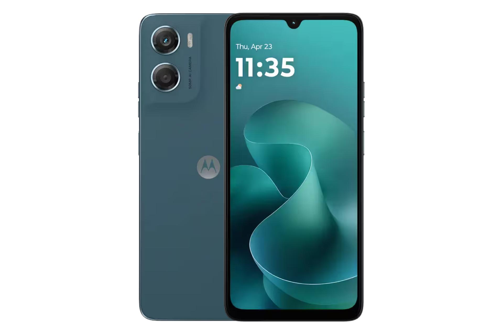 پنل جلو و پشت گوشی موبایل موتو G06 پاور موتورولا سبز تیره / Motorola Moto G06 Power