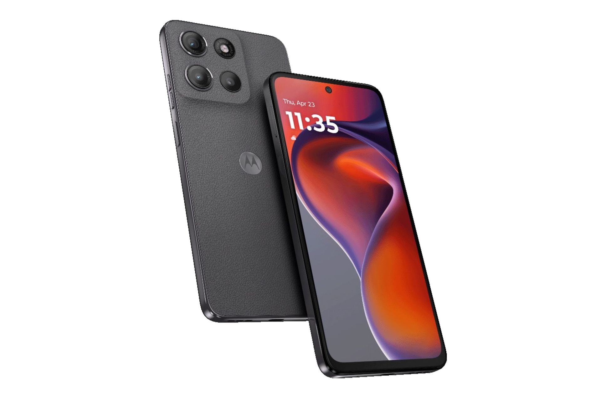 لبه های کناری گوشی موبایل موتو G15 پاور موتورولا خاکستری تیره / Motorola Moto G15 Power