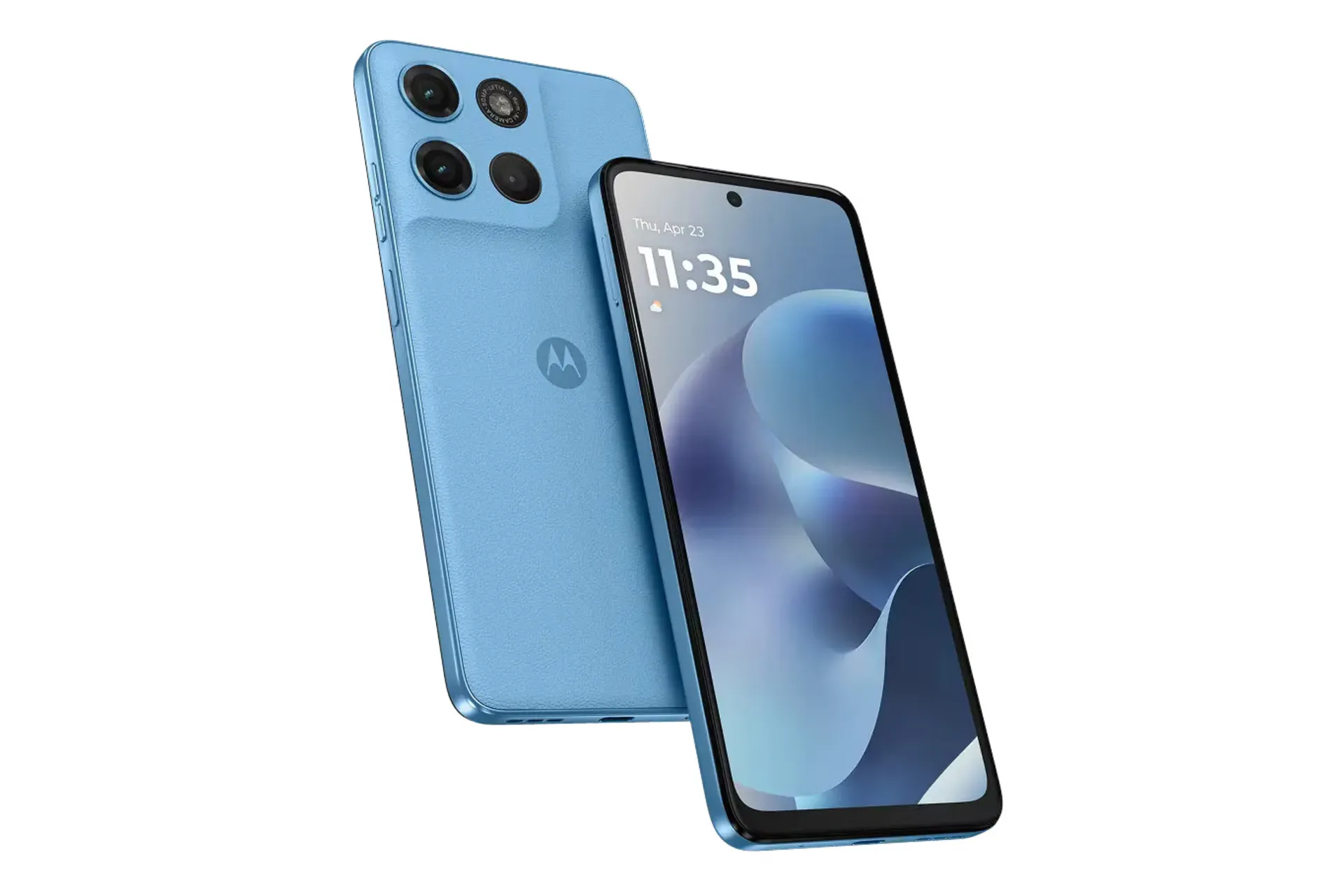 پنل جلو و پشت گوشی موبایل موتو G17 موتورولا آبی روشن / Motorola Moto G17