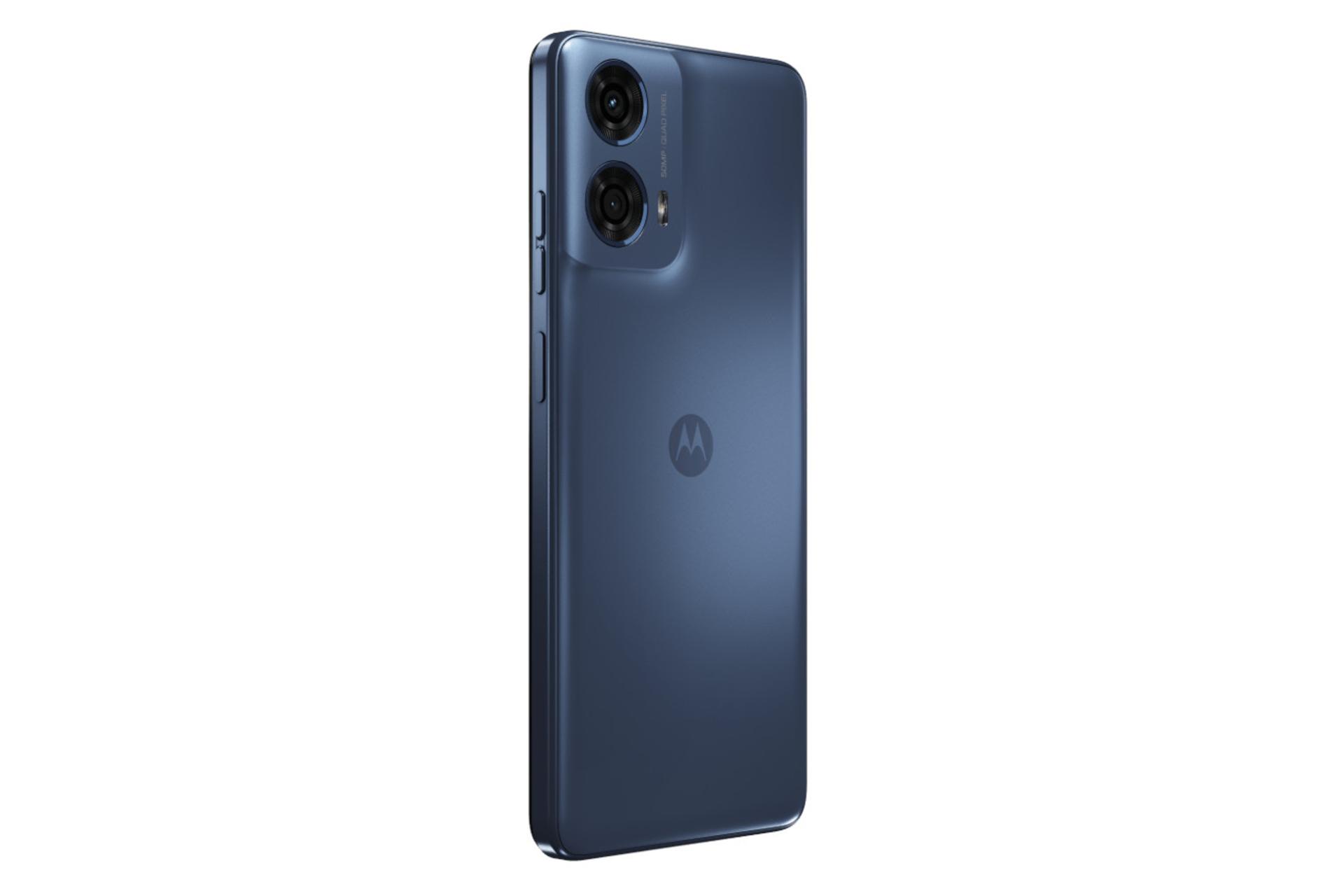 سمت چپ پنل پشت گوشی موبایل موتو G24 پاور موتورولا آبی تیره / Motorola Moto G24 Power