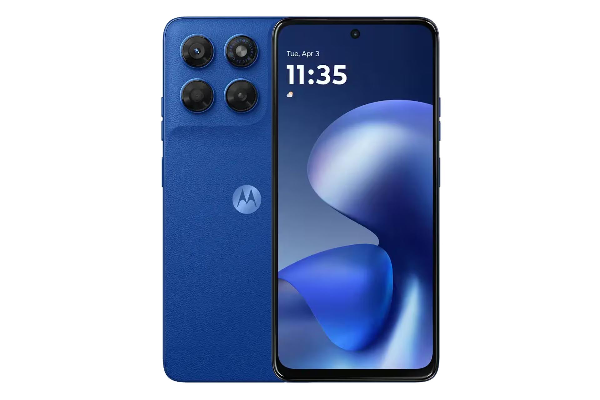 پنل جلو و پشت گوشی موبایل موتو G47 موتورولا آبی / Motorola Moto G47