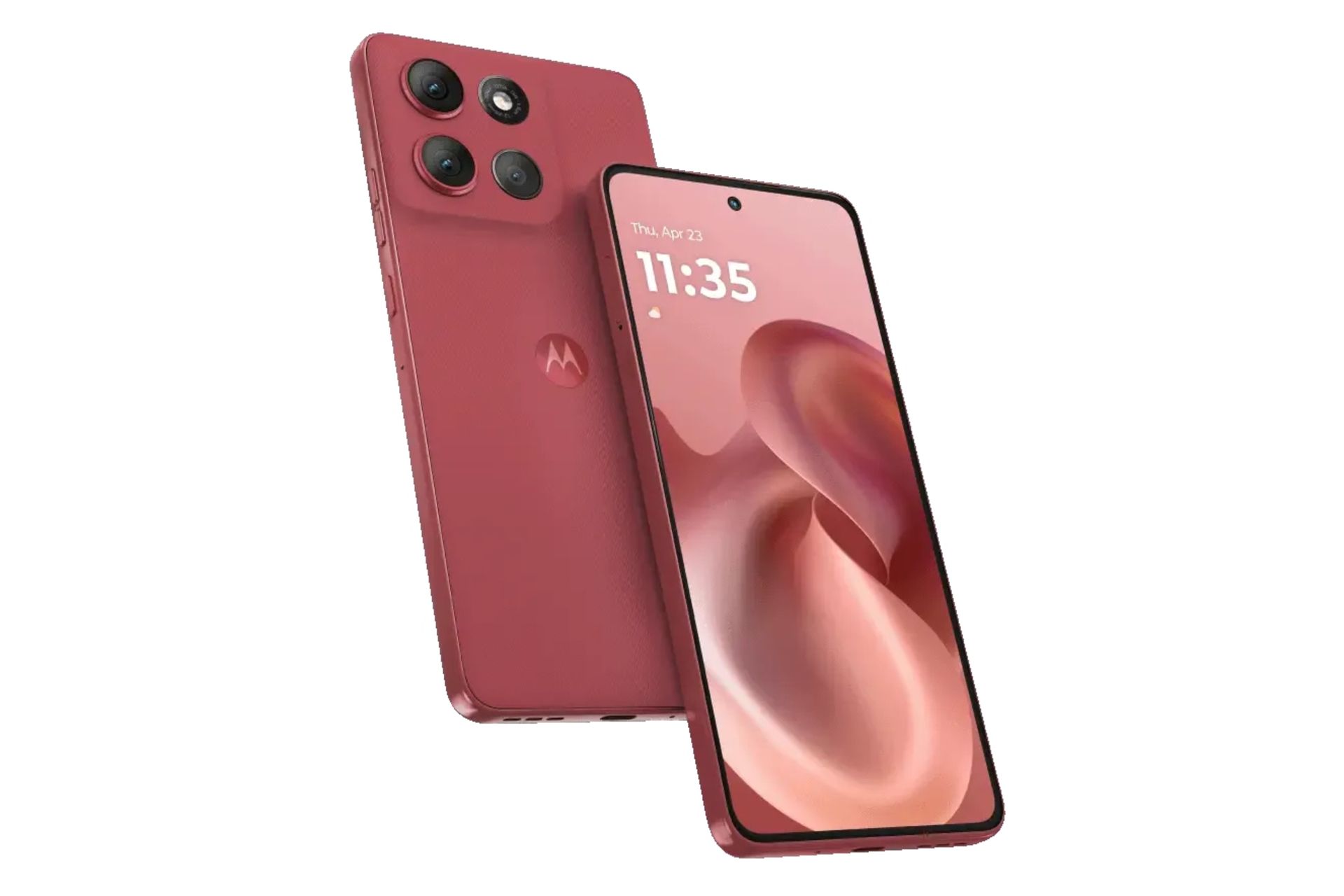 پنل جلو و پشت گوشی موبایل موتو G86 پاور موتورولا قرمز / Motorola Moto G86 Power