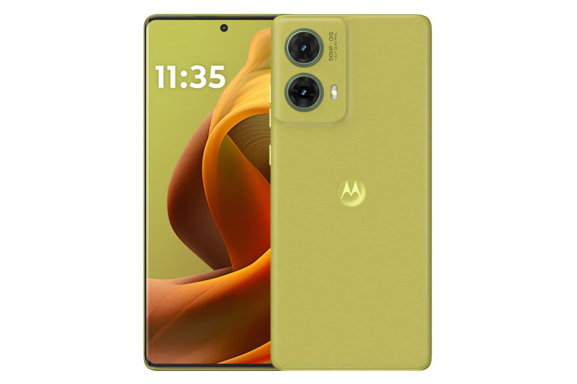 پنل جلو و پشت گوشی موبایل S50 نئو موتورولا زیتونی / Motorola S50 Neo