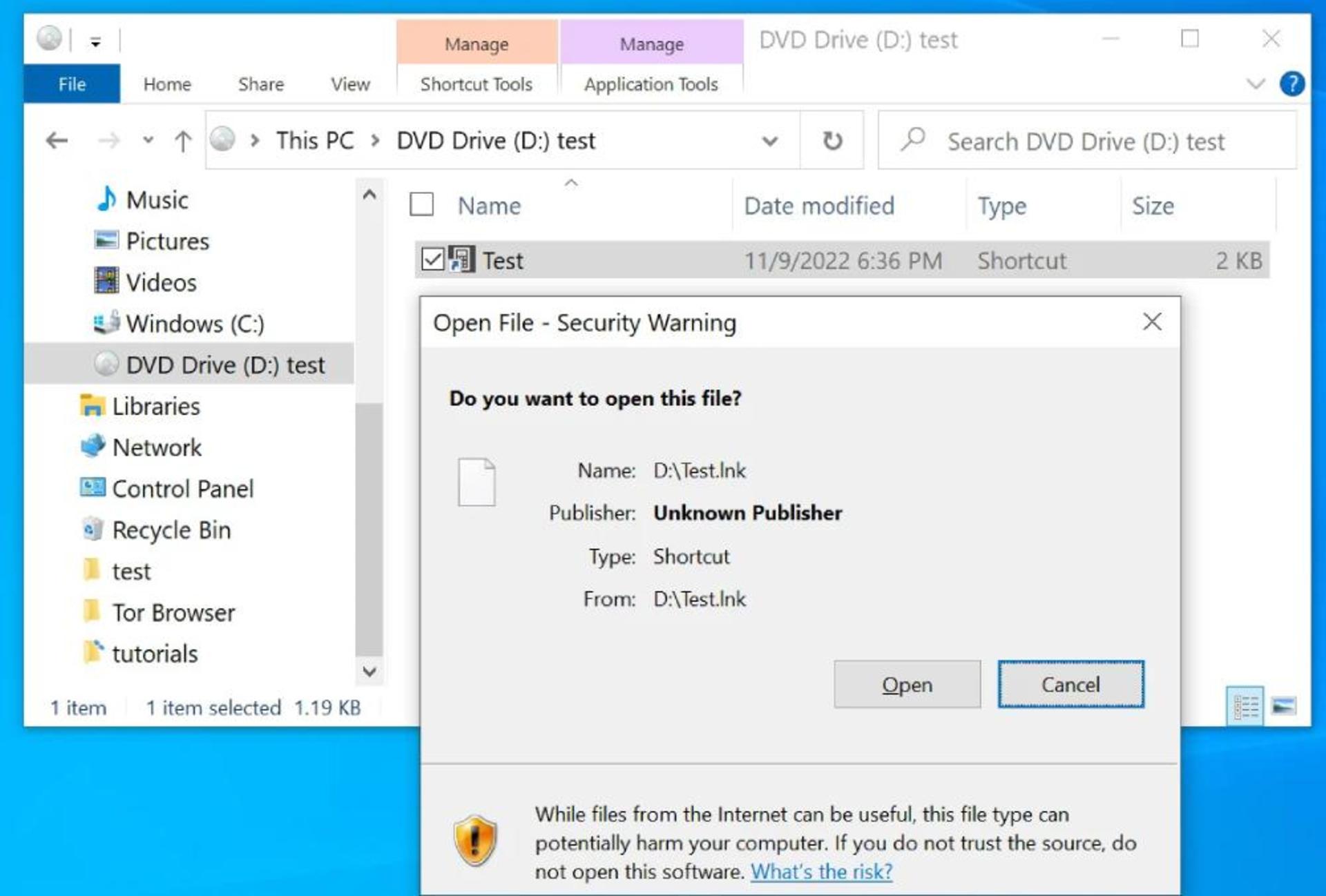 نمایش هشدار درمورد فایل ضمیمه آلوده در OneNote 