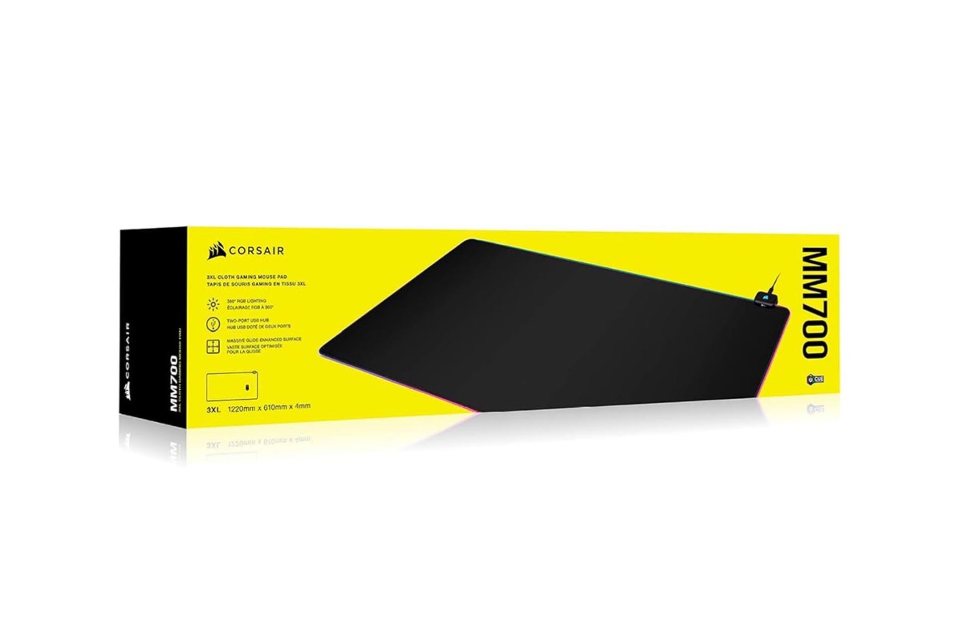 جعبه و بسته بندی ماوس پد کورسیر Corsair MM700 RGB Extended 3XL