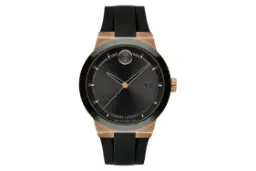 نمای جلوی ساعت مچی مردانه موادو BOLD Fusion 3600851 با نمایش عقربه‌ها و بند