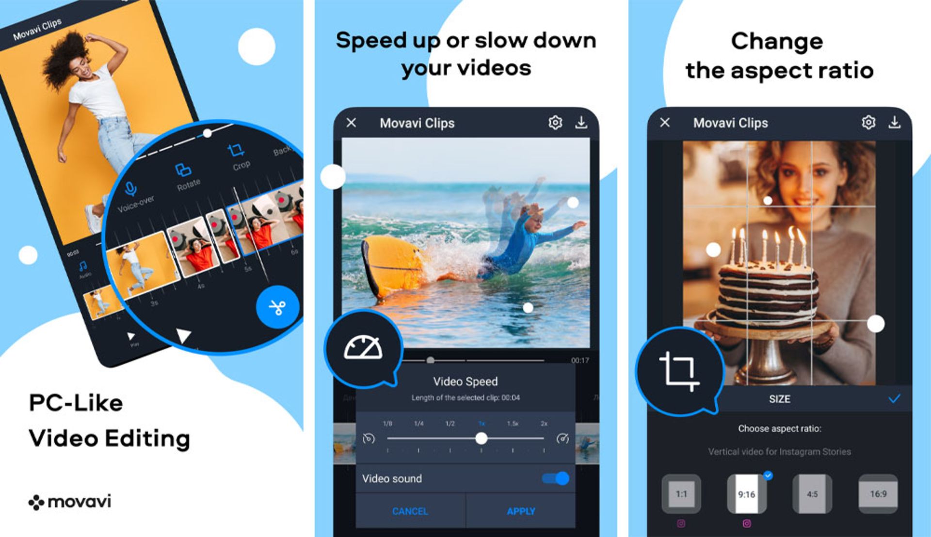 اپلیکیشن Movavi Clips