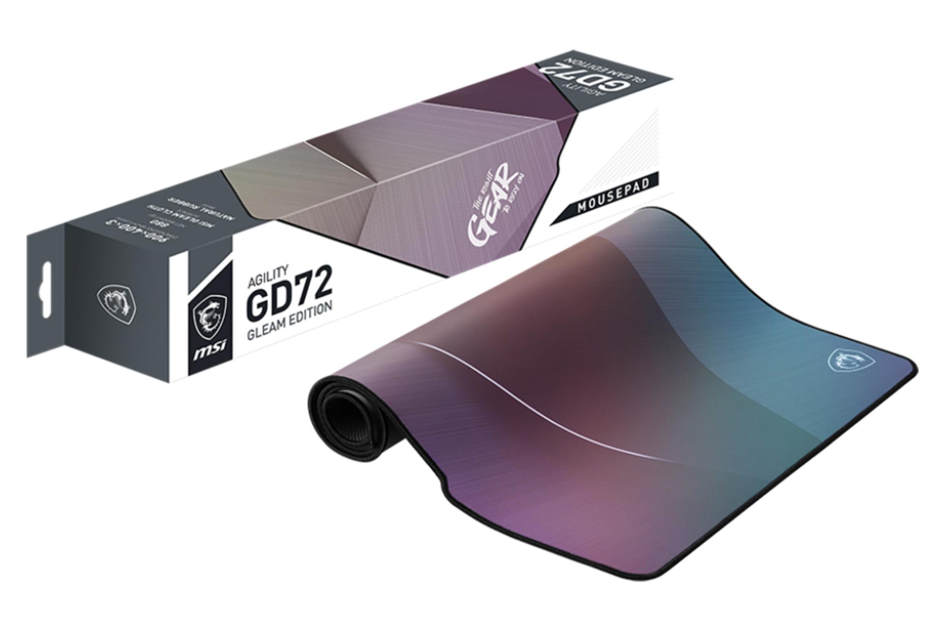 ماوس پد ام اس آی AGILITY GD72 نمای پرسپکتیو بسته بندی
