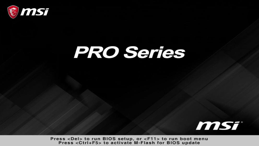 صفحه بوت MSI