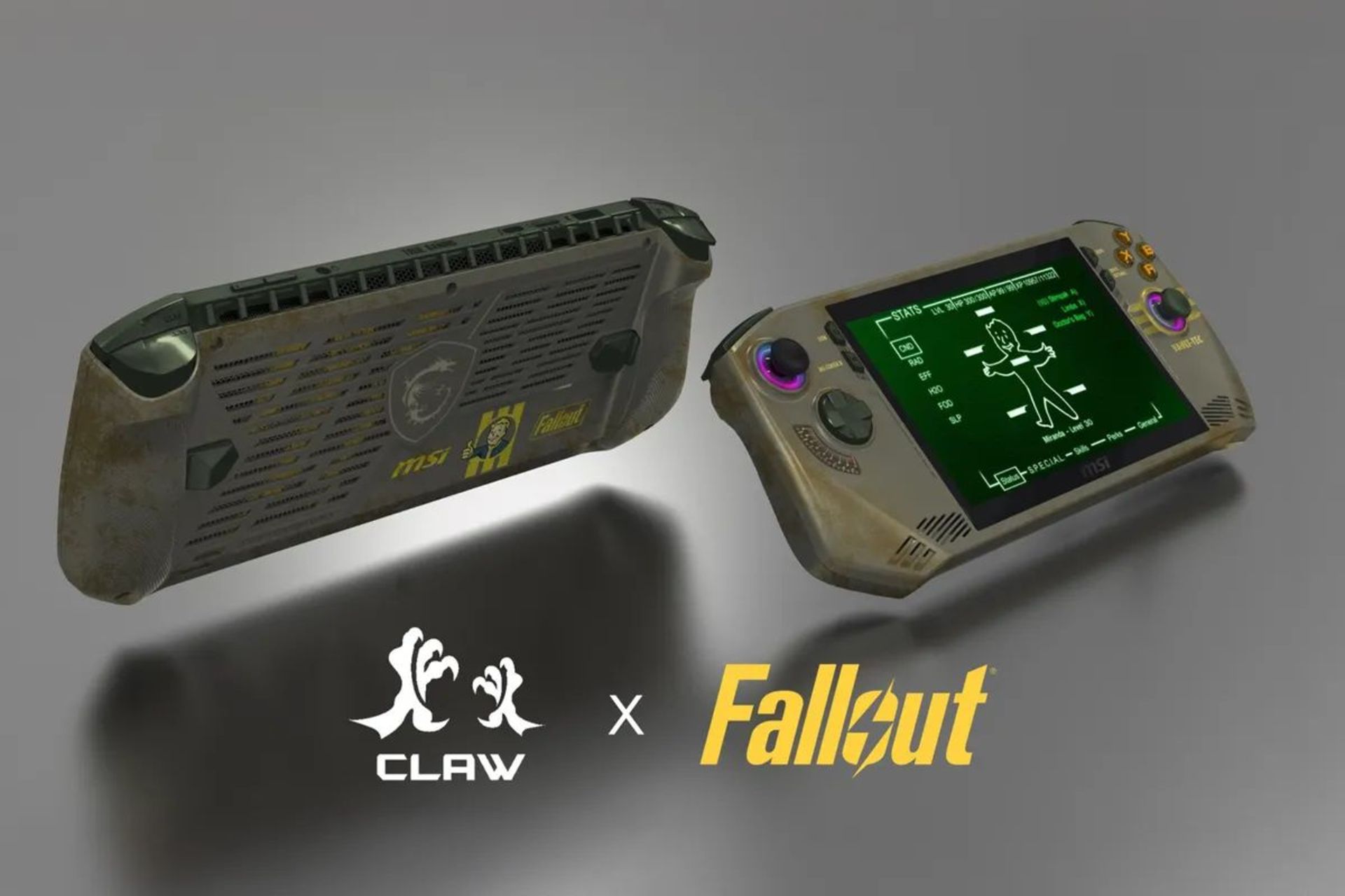 نسخه Fallout کنسول دستی MSI Claw