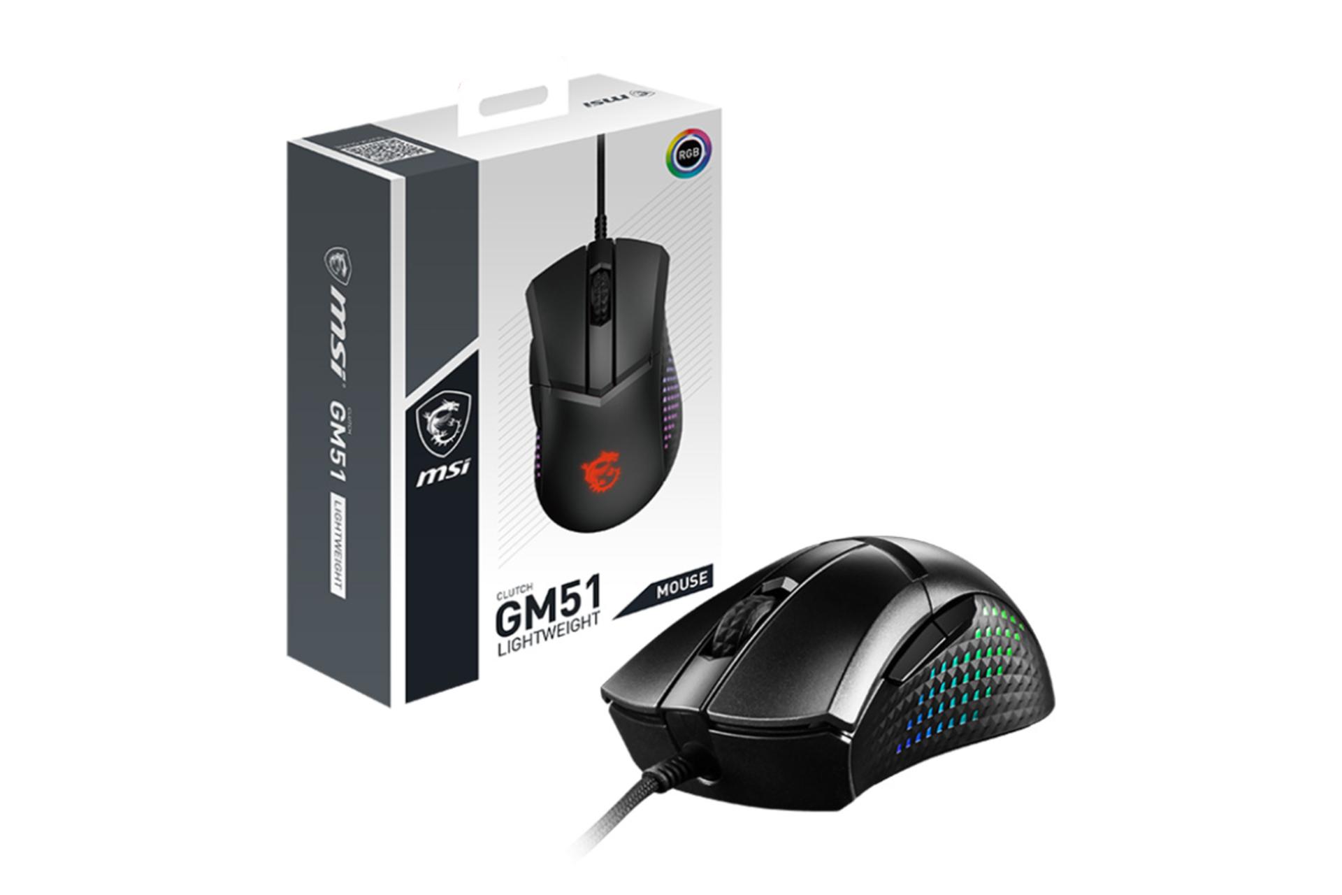 ماوس ام اس آی MSI CLUTCH GM51 به همراه جعبه