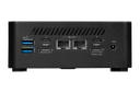 نمای پنل پشت کامپیوتر کوچک Cubi NUC 1M ام اس آی با نمایش درگاه‌ها