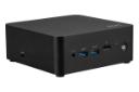 نمای نیمرخ کامپیوتر کوچک Cubi NUC 1M ام اس آی با نمایش پنل جلو، بالا و سمت چپ