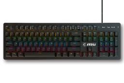 کیبورد ام اس آی MSI FORGE GK300 از نمای بالا
