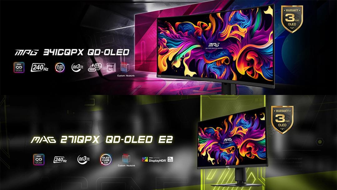 مشخصات فنی مانیتورهای QD-OLED جدید MSI