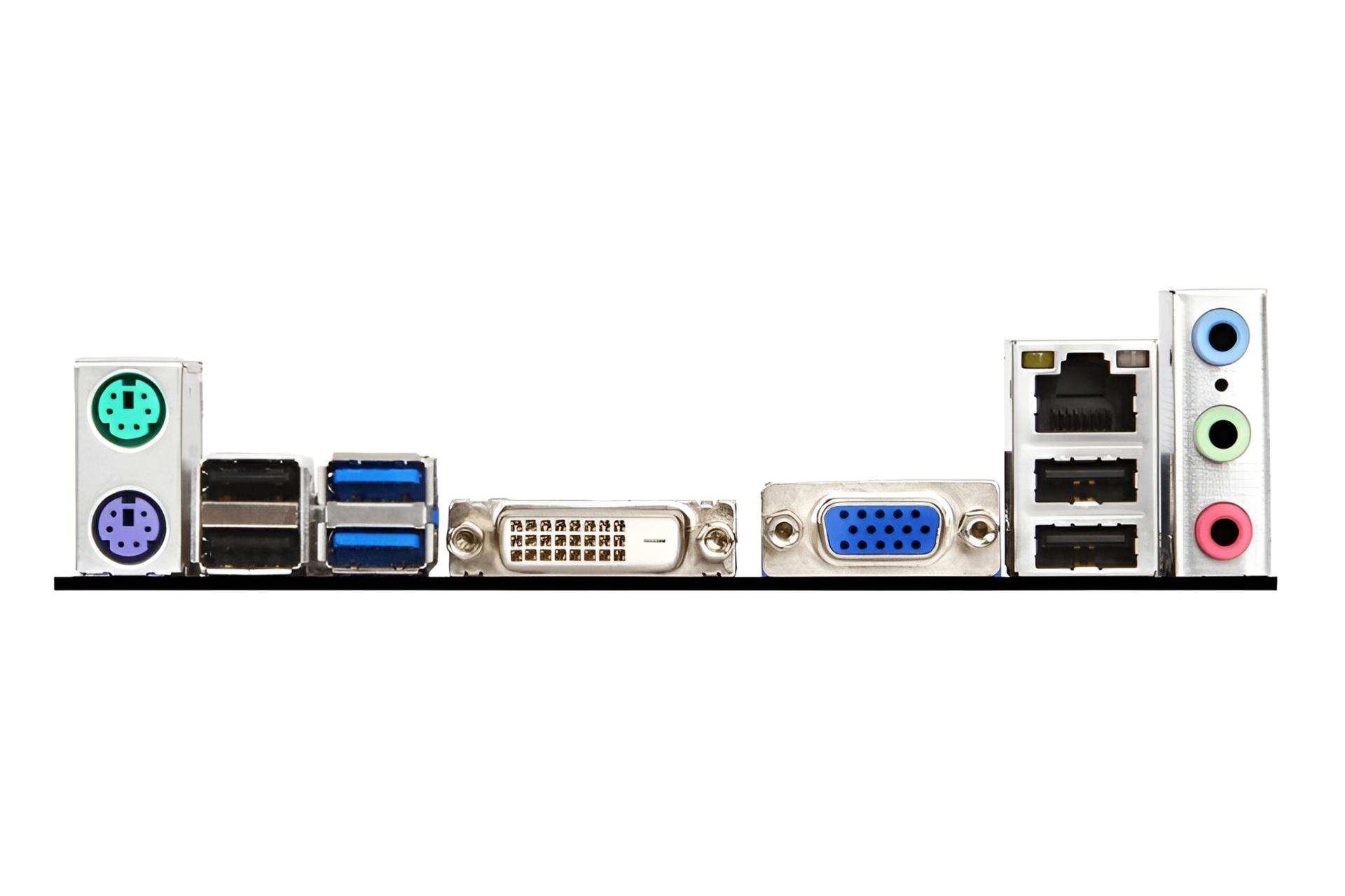 درگاه های مادربرد ام اس آی MSI H81M-P33