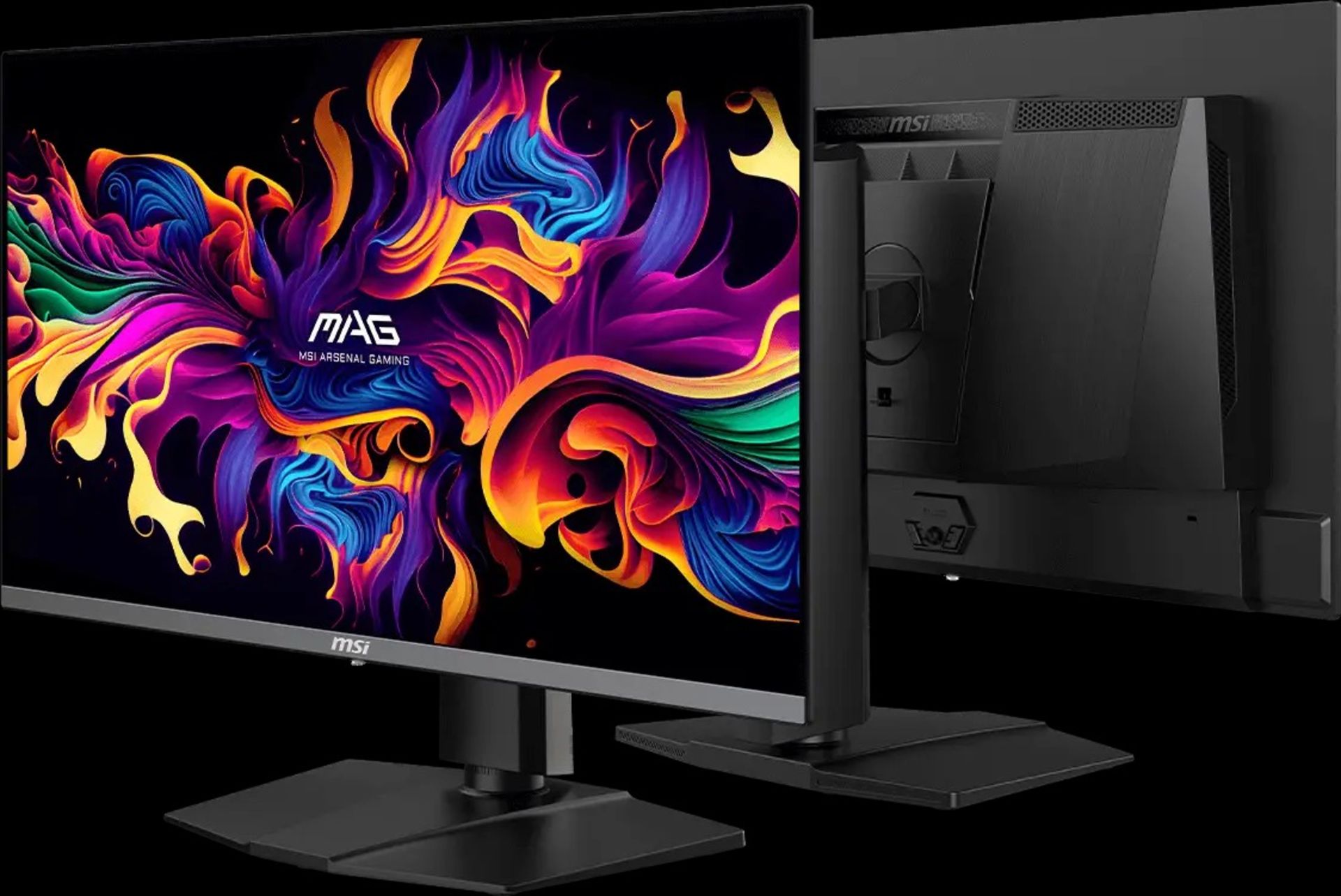 نمای جلو و عقب مانیتور MSI Mag 27UP