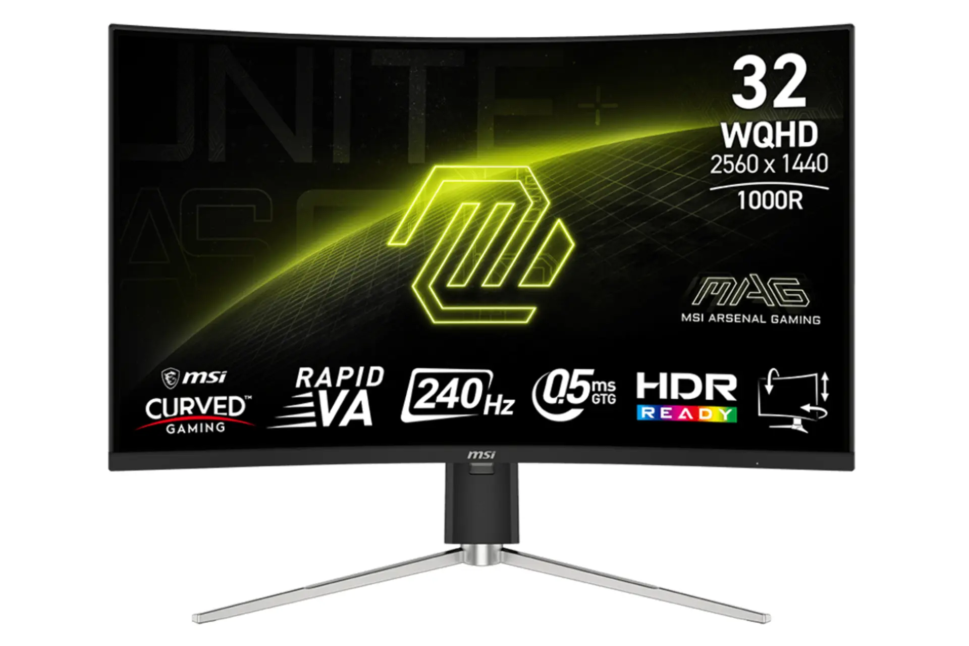رزولوشن و کیفیت تصویر مانیتور ام اس آی 32 اینچ مدل MAG 325CQRXF E2
