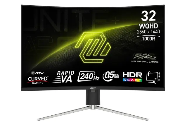 رزولوشن و کیفیت تصویر مانیتور ام اس آی 32 اینچ مدل MAG 325CQRXF E2