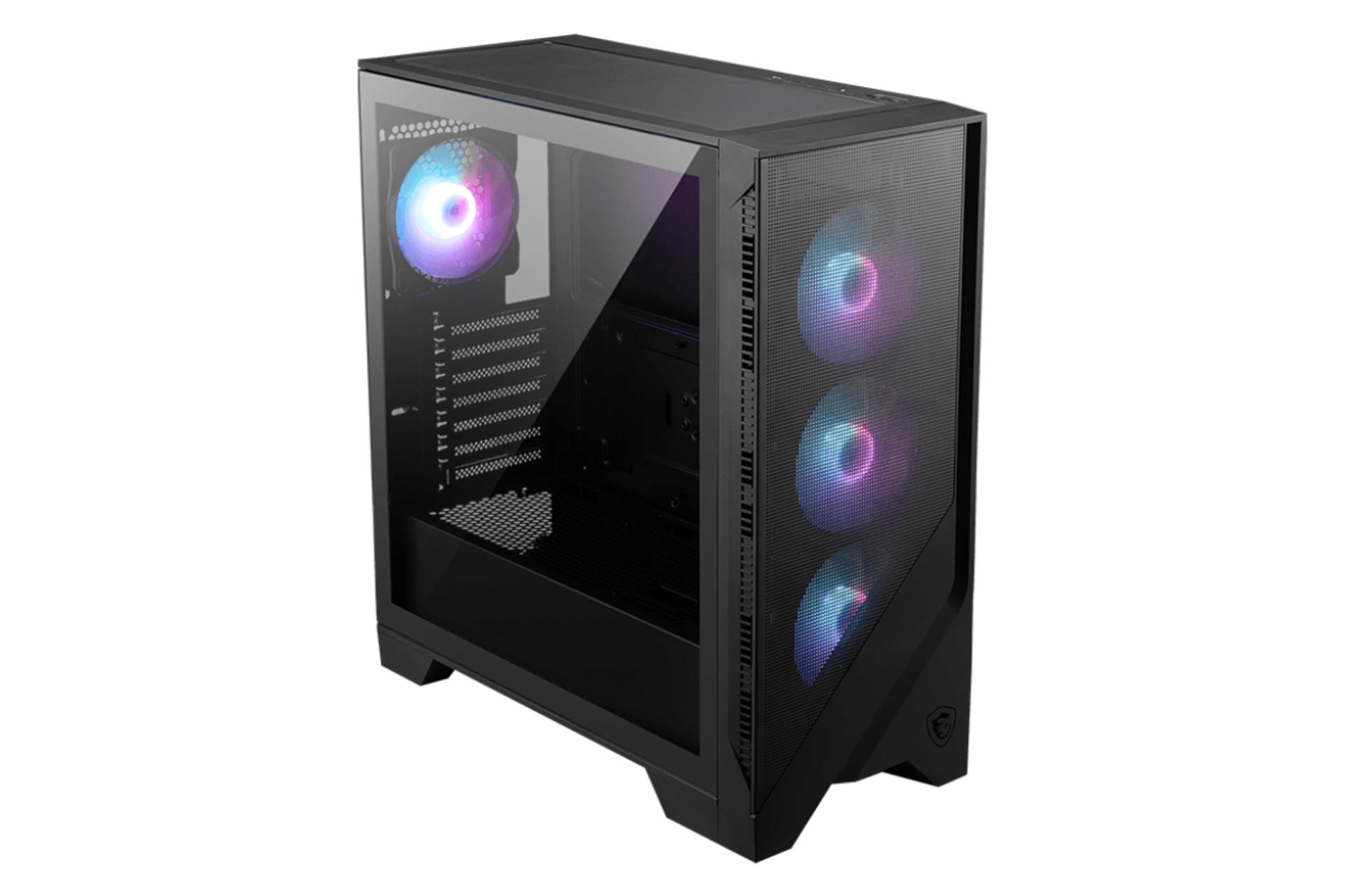 نمای سمت چپ کیس کامپیوتر ام اس آی MAG FORGE 321R AIRFLOW