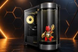 اژدهای هولوگرافیک داخل کیس +MSI Meg Vision X2 AI