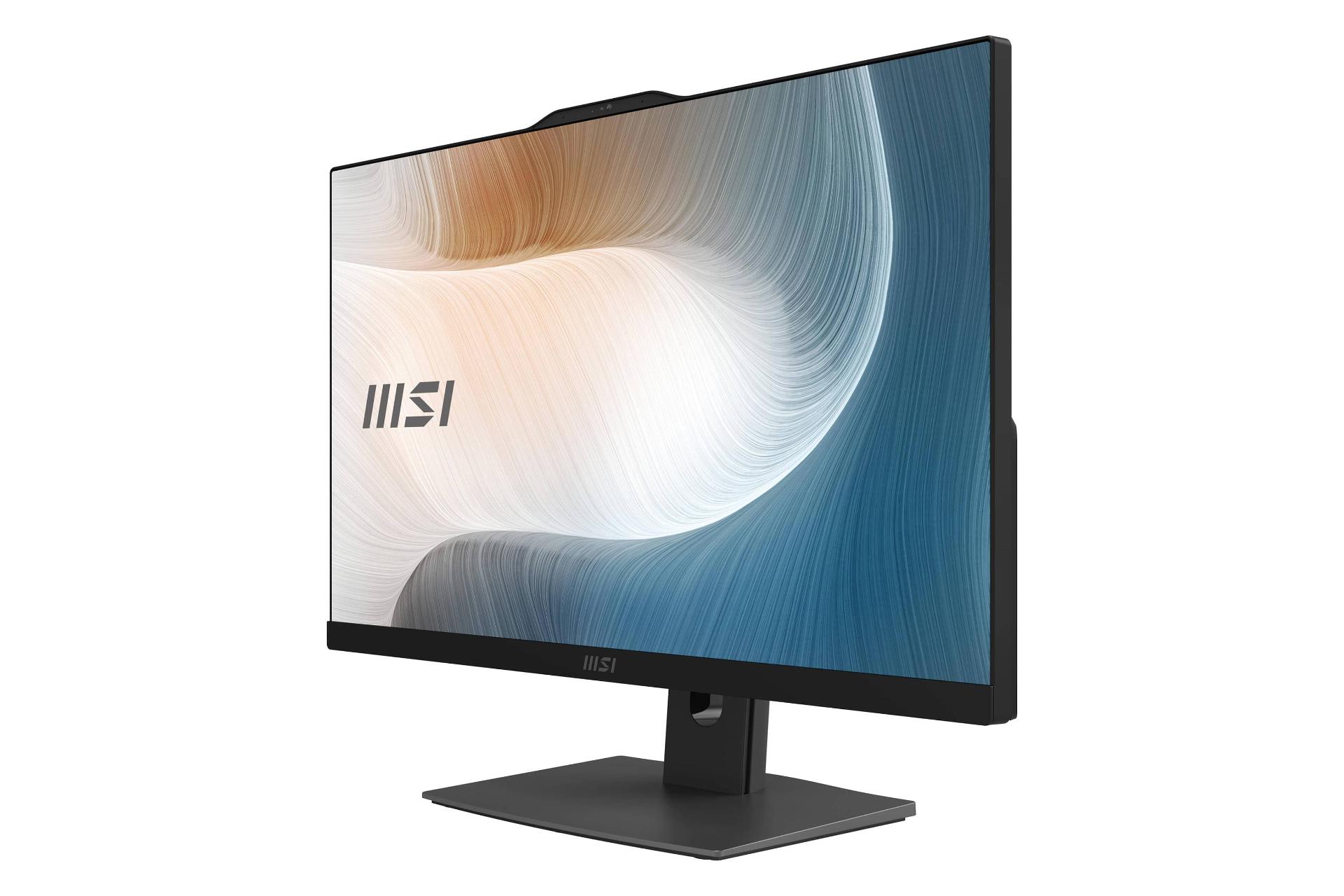 نمای نیمرخ کامپیوتر همه کاره Modern AM272P 1M ام اس آی با نمایش لبه سمت راست رنگ مشکی