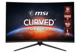 نمای جلو و لوگوی مانیتور ام اس آی 32 اینچ مدل Optix G321CQP