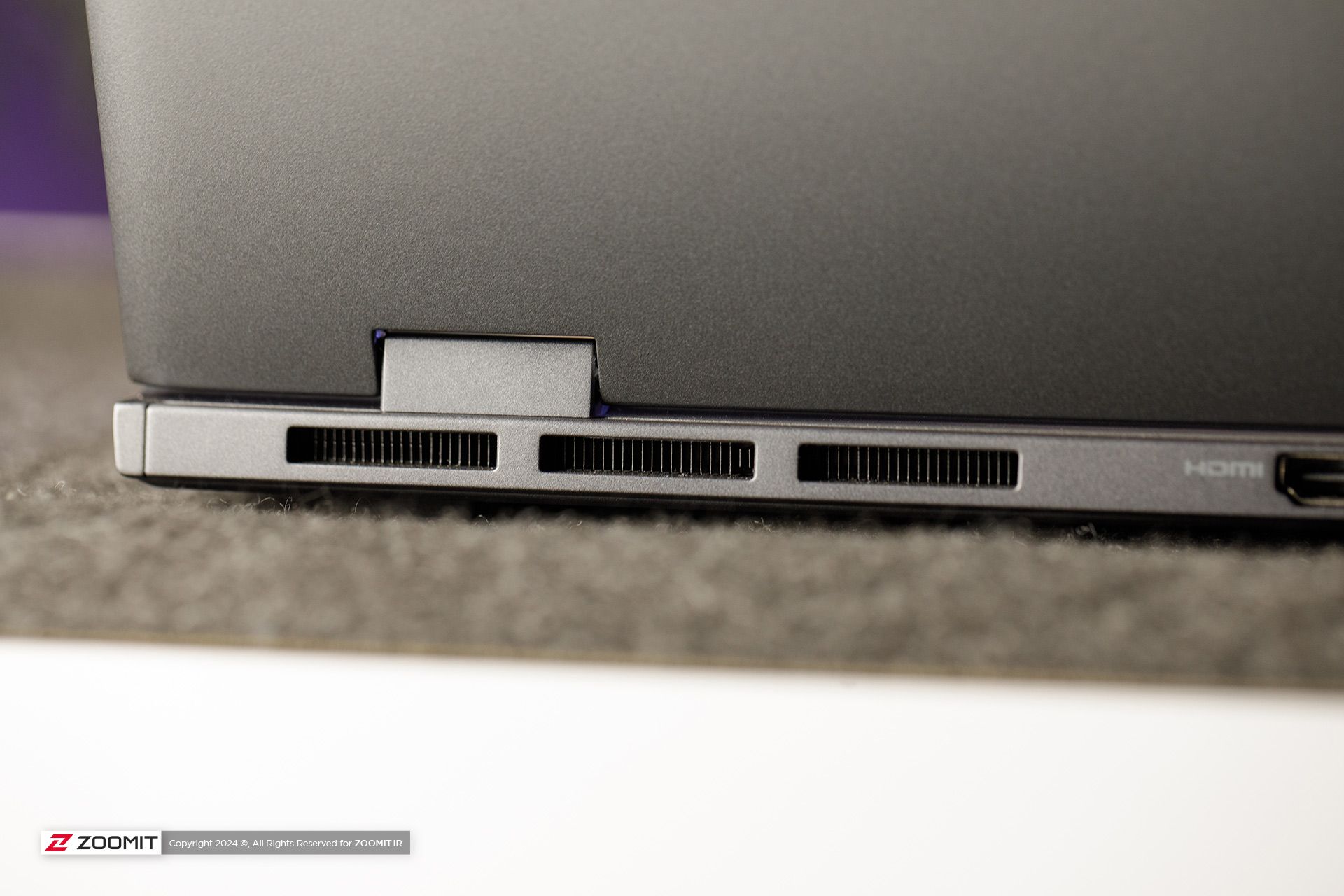 Ventilation vents of a laptop