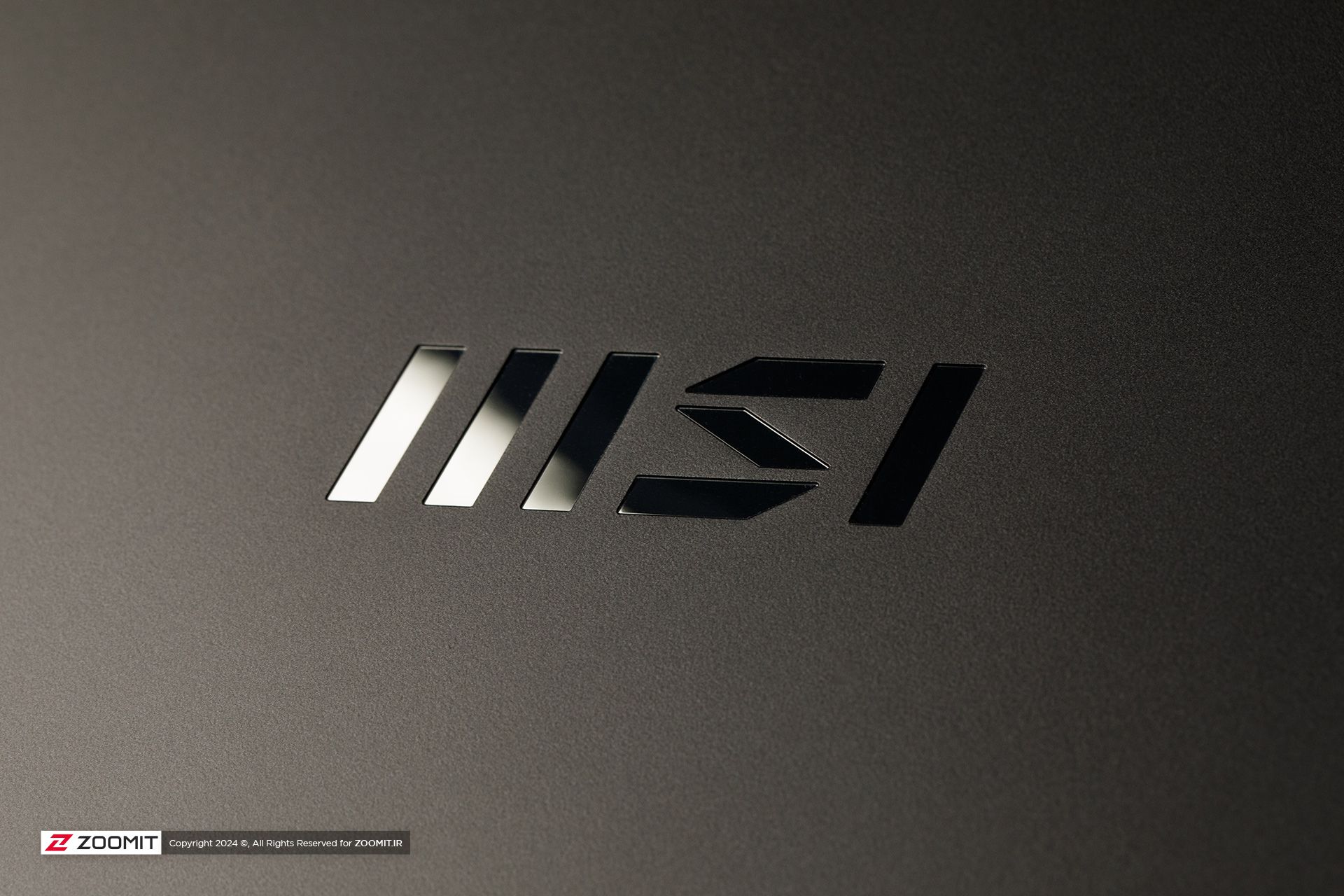 MSI logo on the back of a laptop