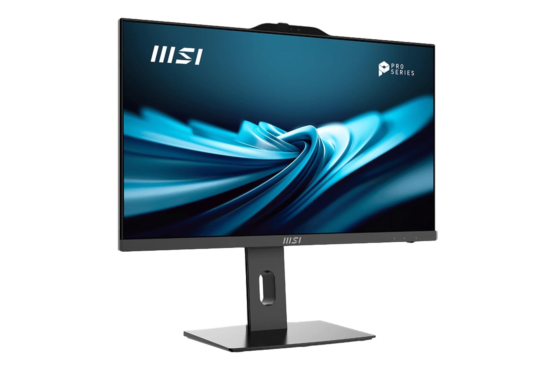 نمای نیمرخ کامپیوتر همه کاره PRO AP242P 14M ام اس آی با نمایش لبه سمت چپ رنگ مشکی