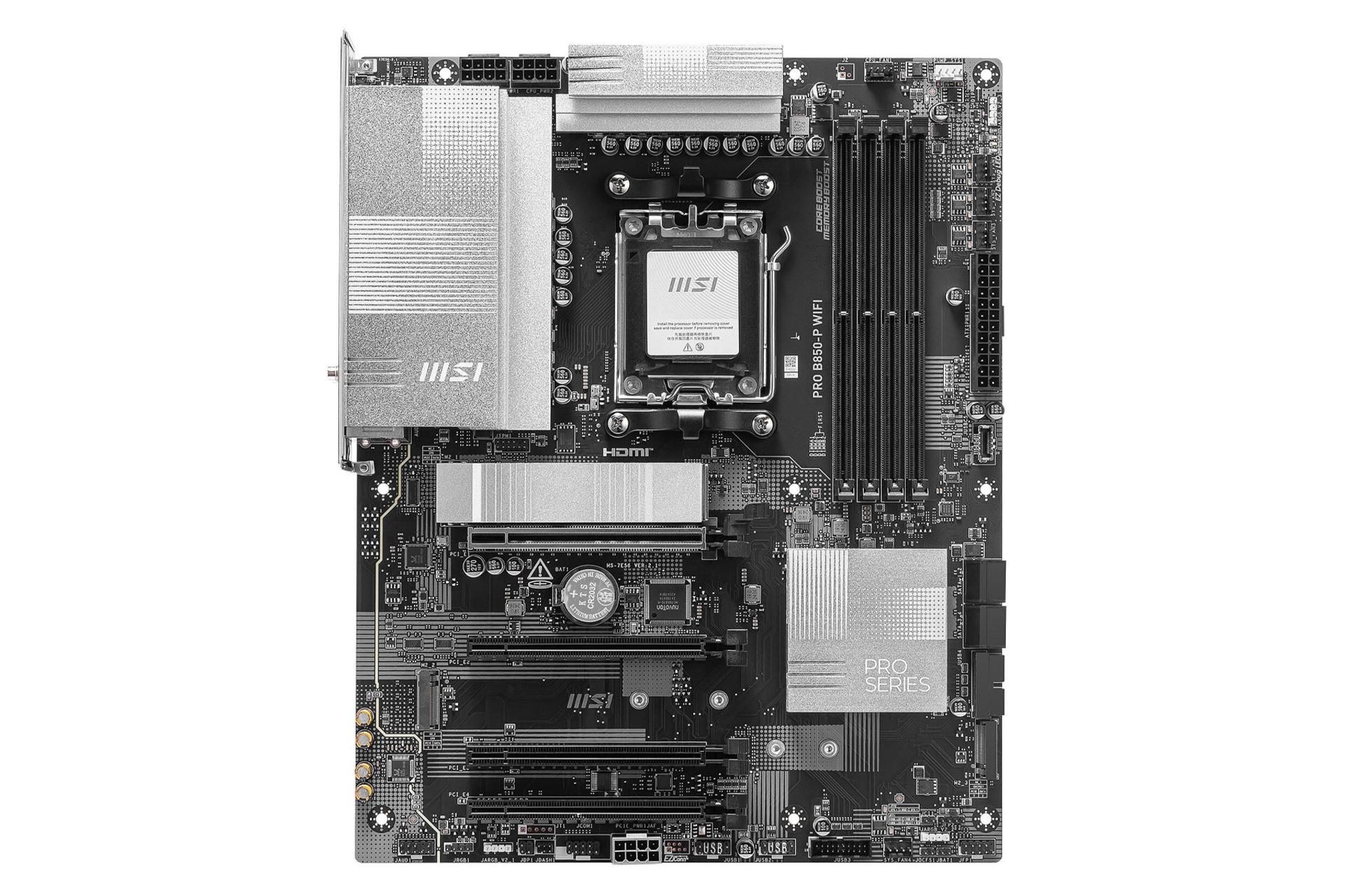 مادربرد ام اس آی PRO B850-P WIFI نمای روبرو
