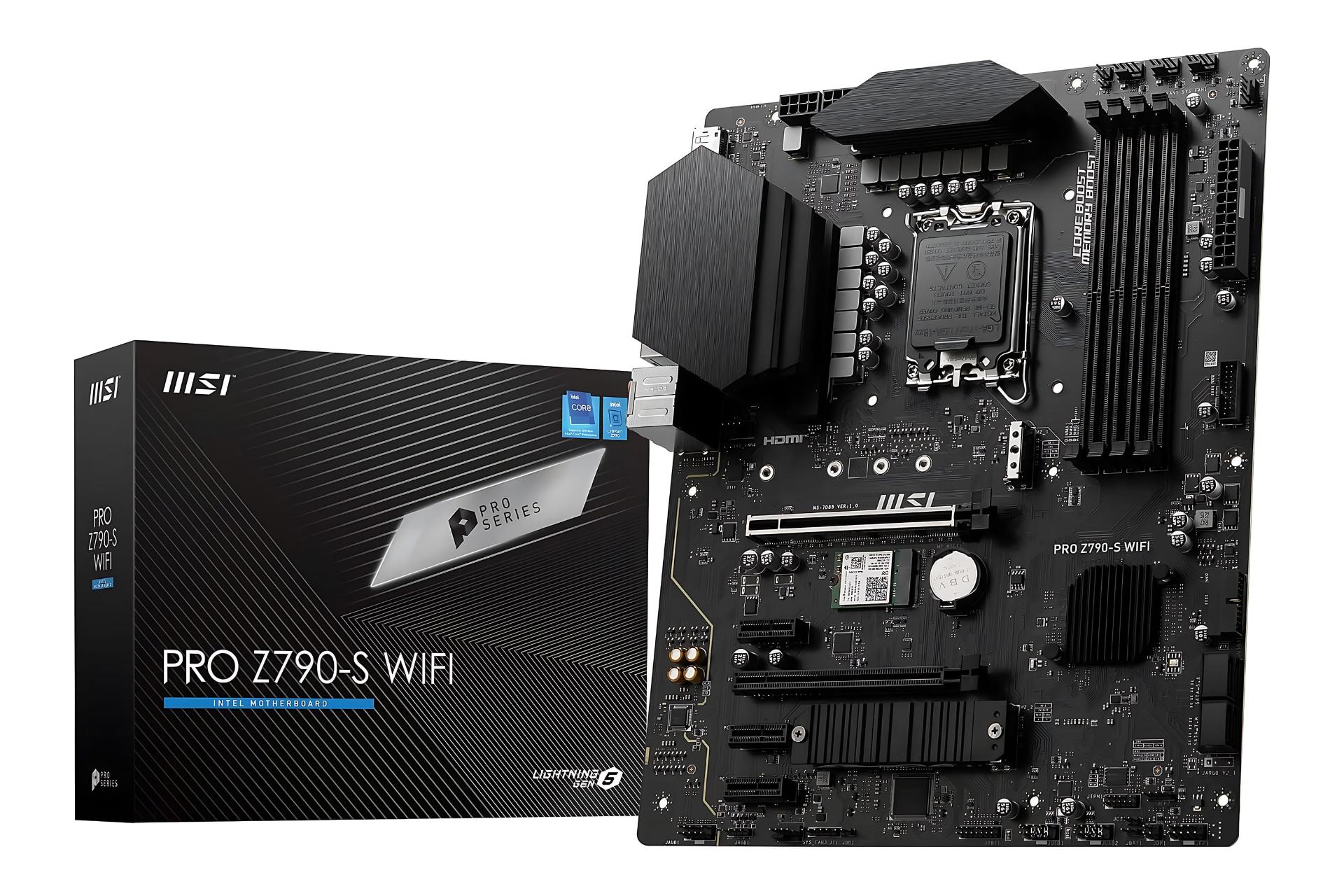 مادربرد ام اس آی MSI PRO Z790-S WIFI به همراه جعبه