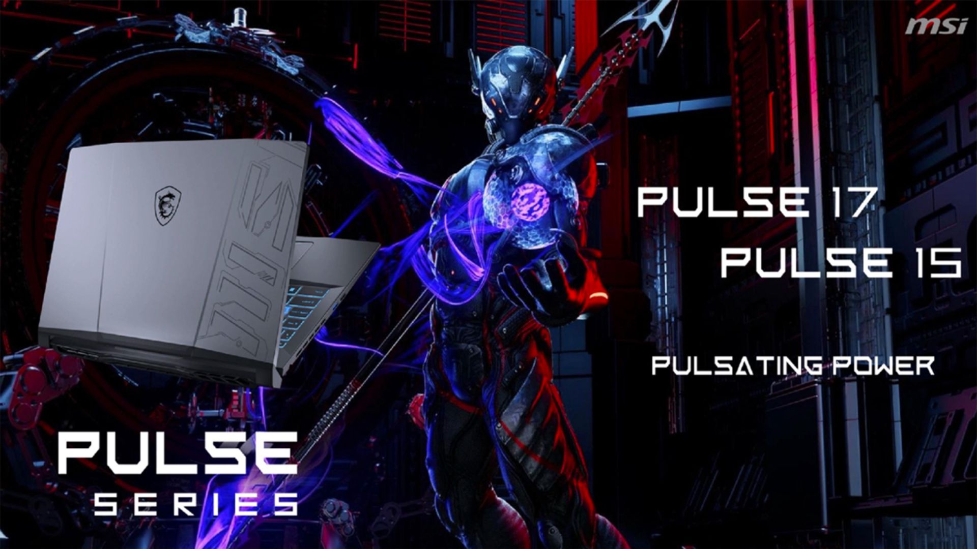 لپ تاپ ام اس آی MSI Pulse 2023 از نمای پشت