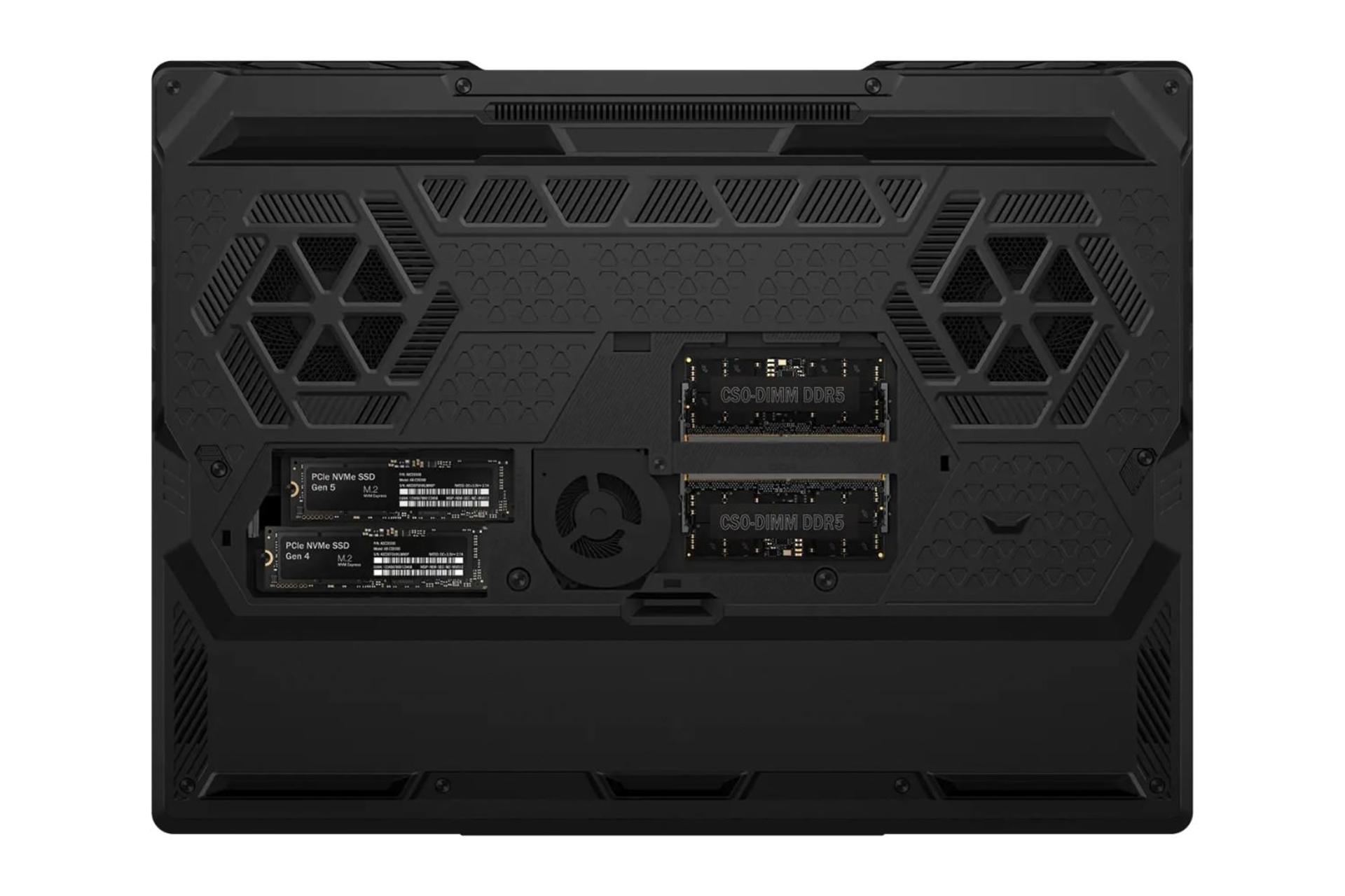 لپ تاپ ام اس آی MSI Raider 16 Max HX B2W نمای زیر
