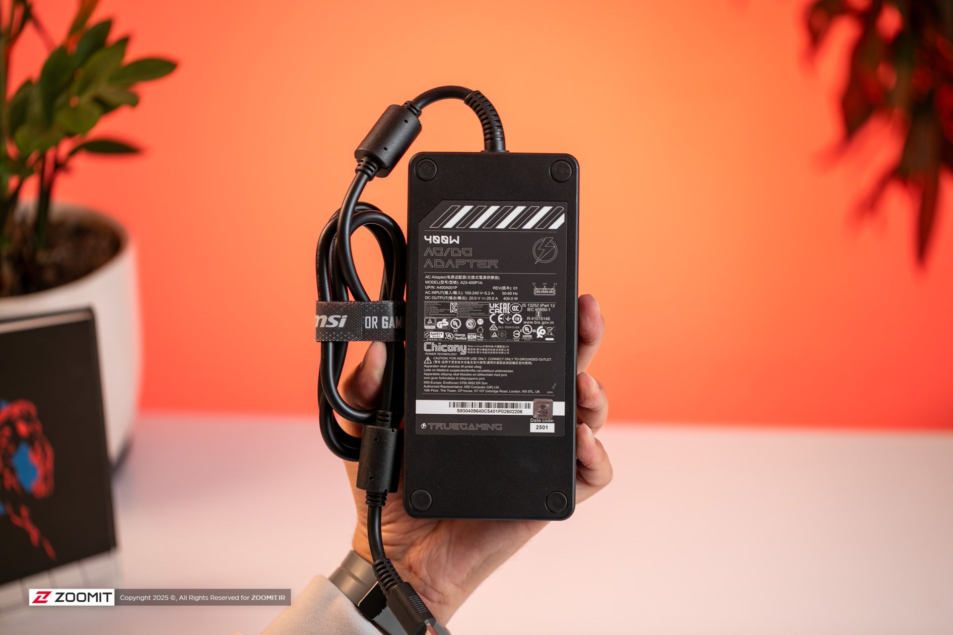 آداپتور لپ‌تاپ  MSI Raider 18 HX AI A2XWX