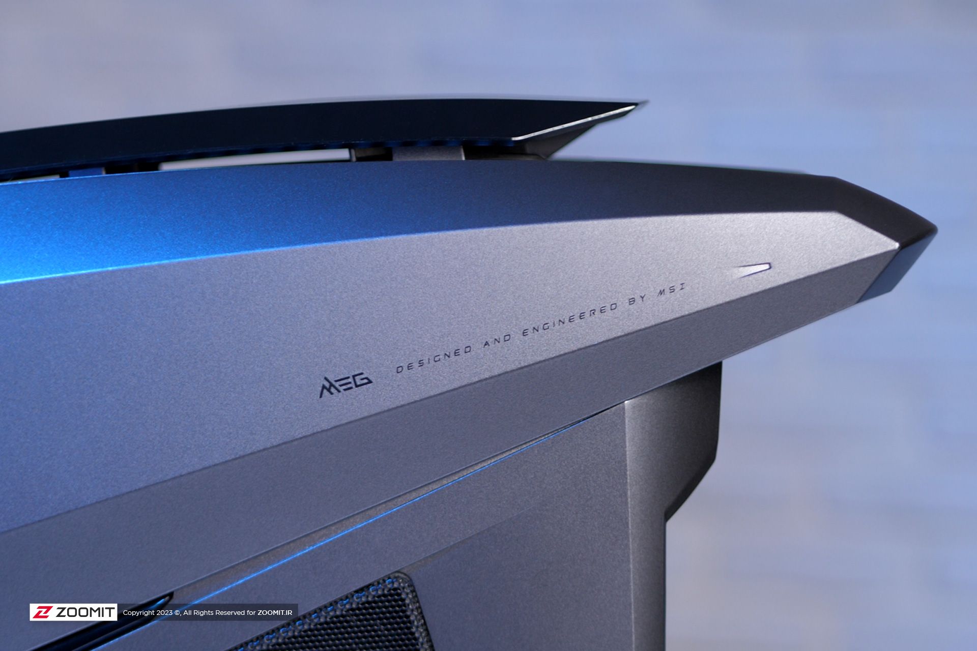 نیم‌رخ بدنه کیس گیمینگ Aegis TI5 ام‌اس‌آی