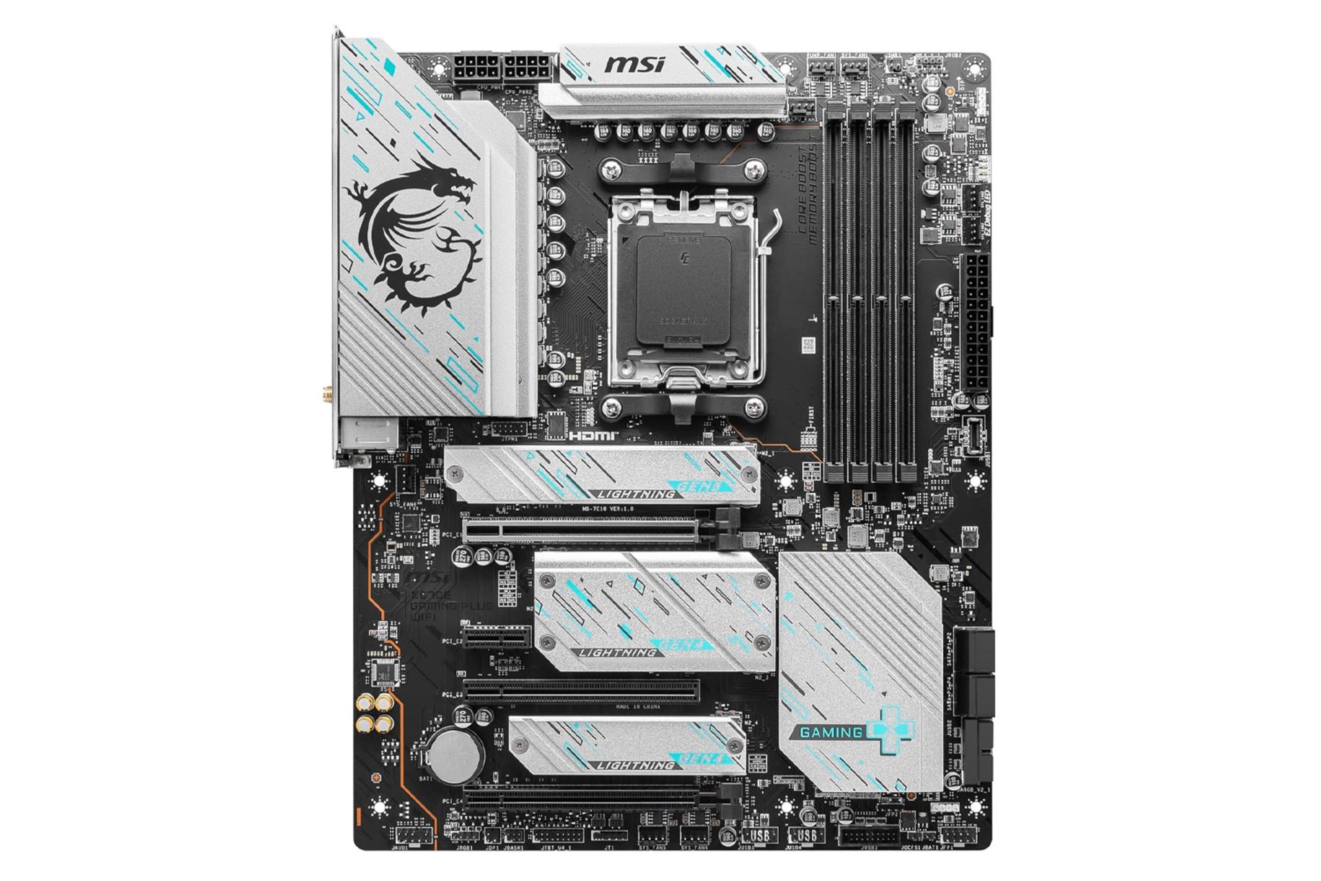 مادربرد ام اس آی X670E GAMING PLUS WIFI نمای روبرو