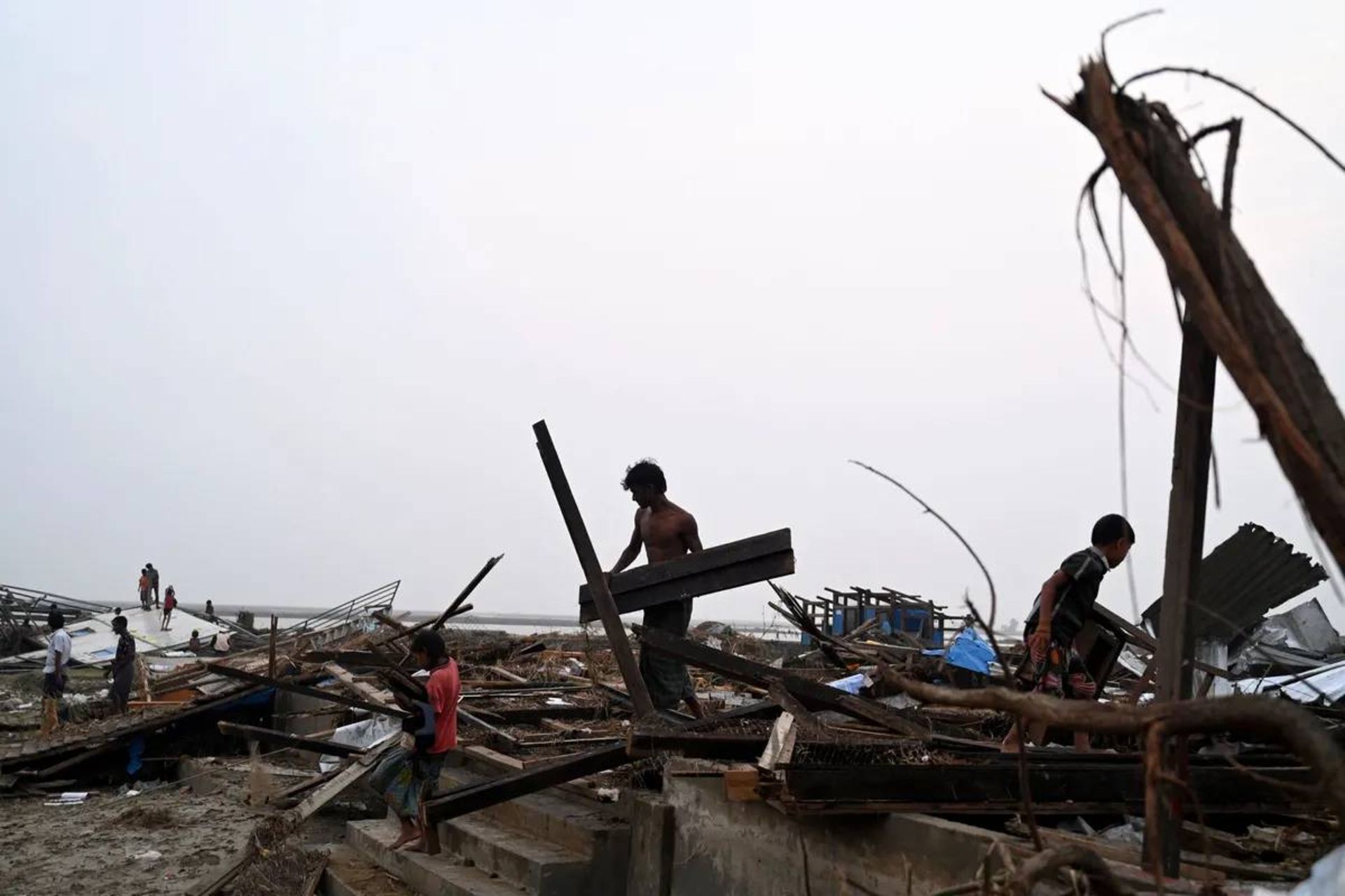 خسارت طوفان میانمار