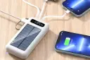 نمای درحال کار پاور بانک مای دیز Mydays SOLAR 4LINE 30000mAh