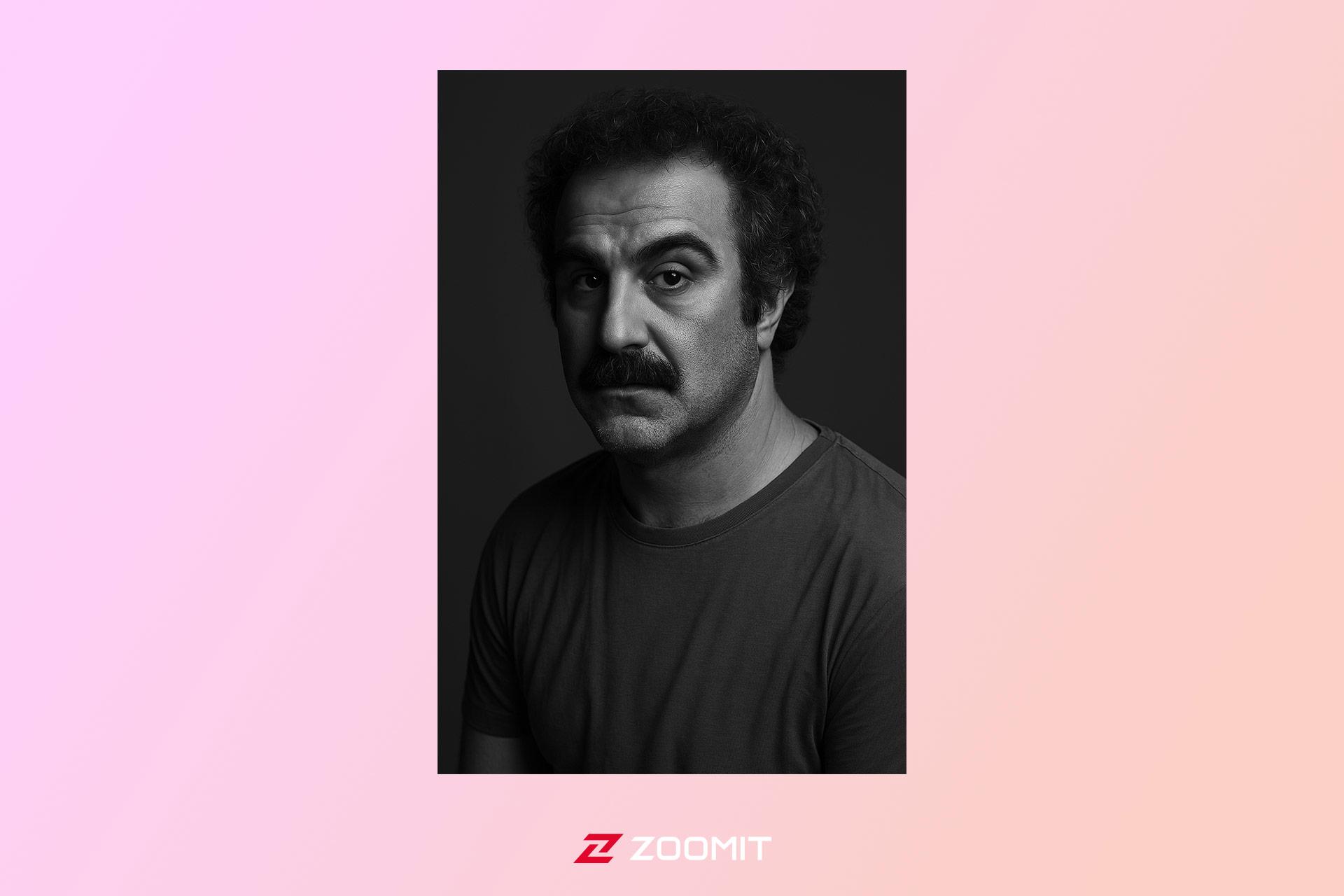 تصویر نقی معمولی با سبک پرتره‌ی سیاه و سفید حرفه‌ای