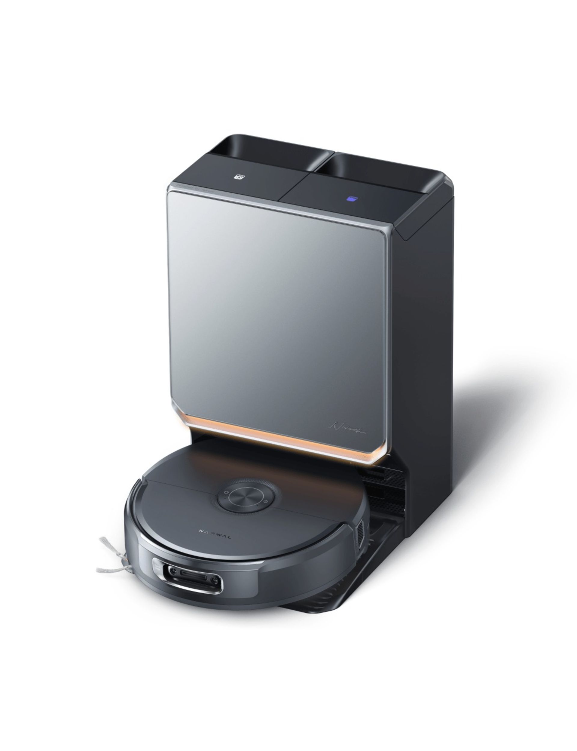 جارو رباتیک Narwal Flow 2 در رنگ مشکی همراه با ایستگاه شارژ