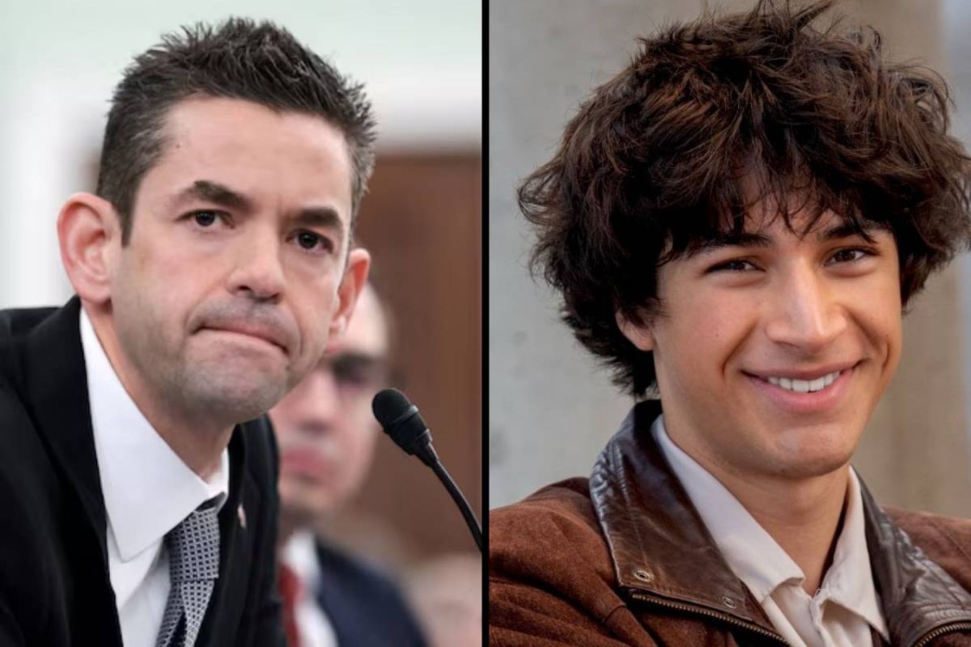 کلاژ تصویر متیو پاز سمت راست و جرد آیزاکمن سمت چپ