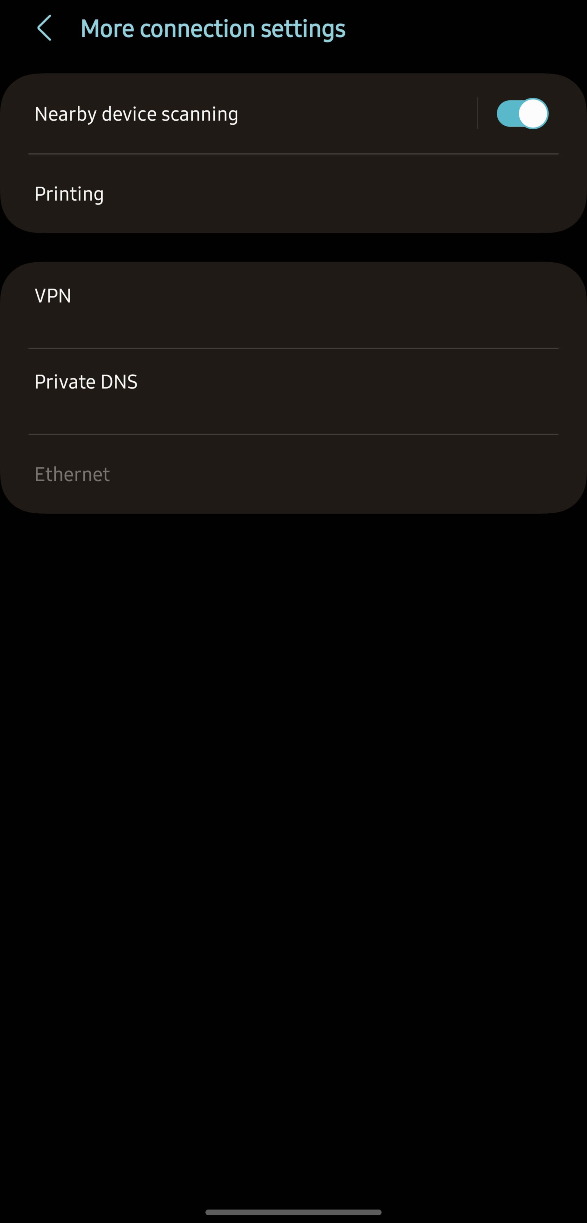 غیرفعال کردن Nearby Device Scanning مرحله سوم