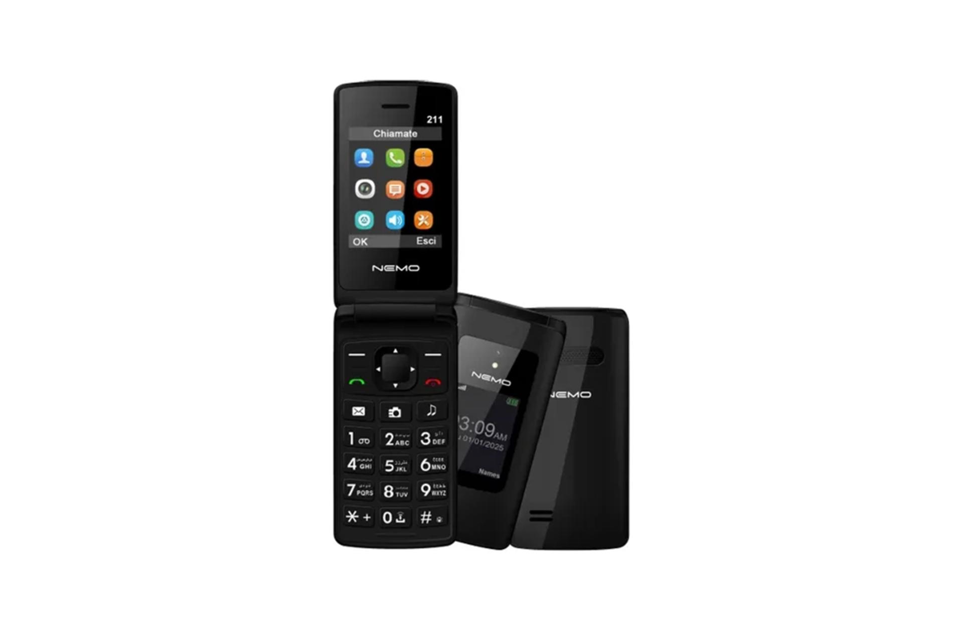 گوشی نمو E211 رنگ مشکی