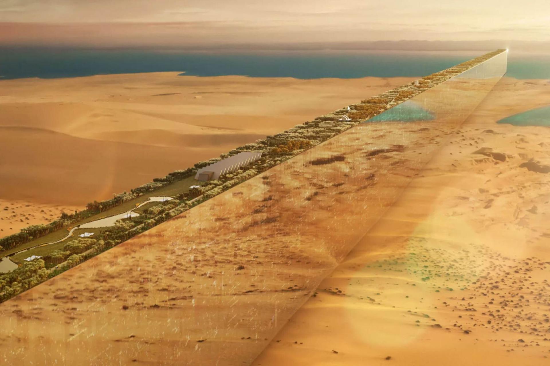 تصویرسازی شهر لاین عربستان