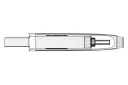 ضخامت فلش مموری نتاک Netac U782C 128GB USB 3.0