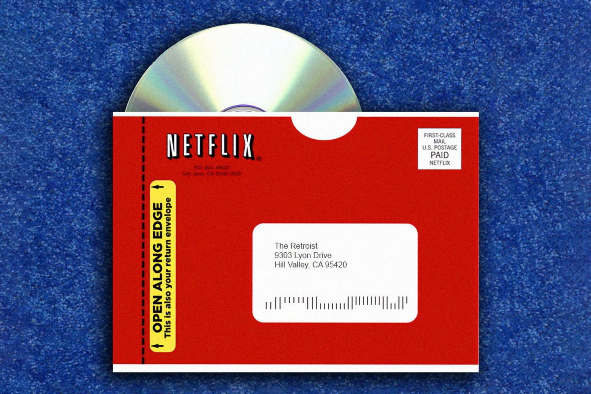 DVD در پاکت نتفلیکس